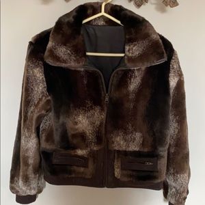Woman’s Faux Fur Cropped Jacket